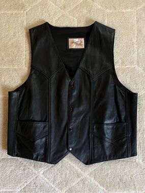 Vintage Genuine Leather Vest